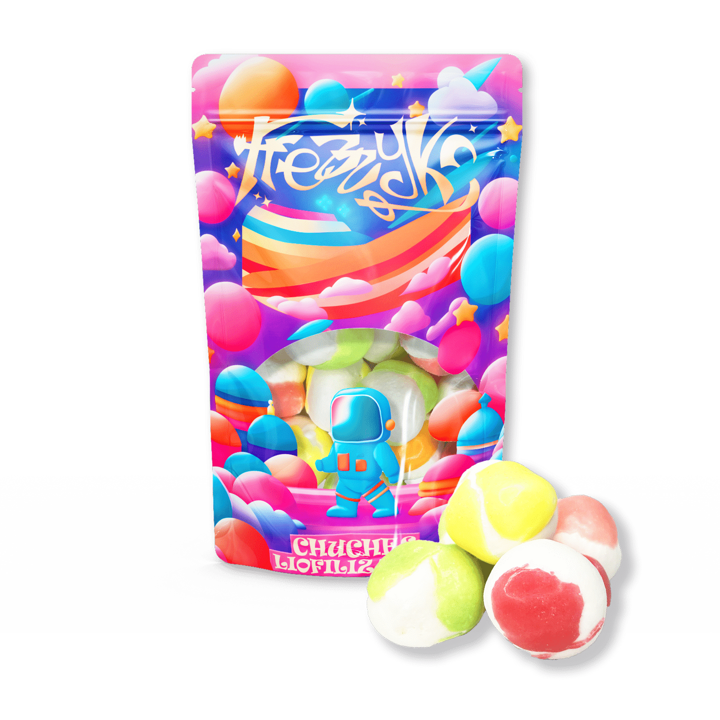 Bolardos de frutas Liofilizados