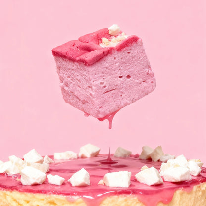 Marshys de cheesecake de Frezzyks en primer plano
