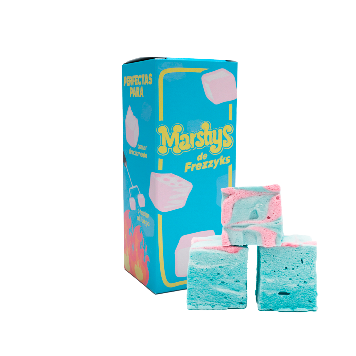 Caja de Marshys de frutos de Frezzyks