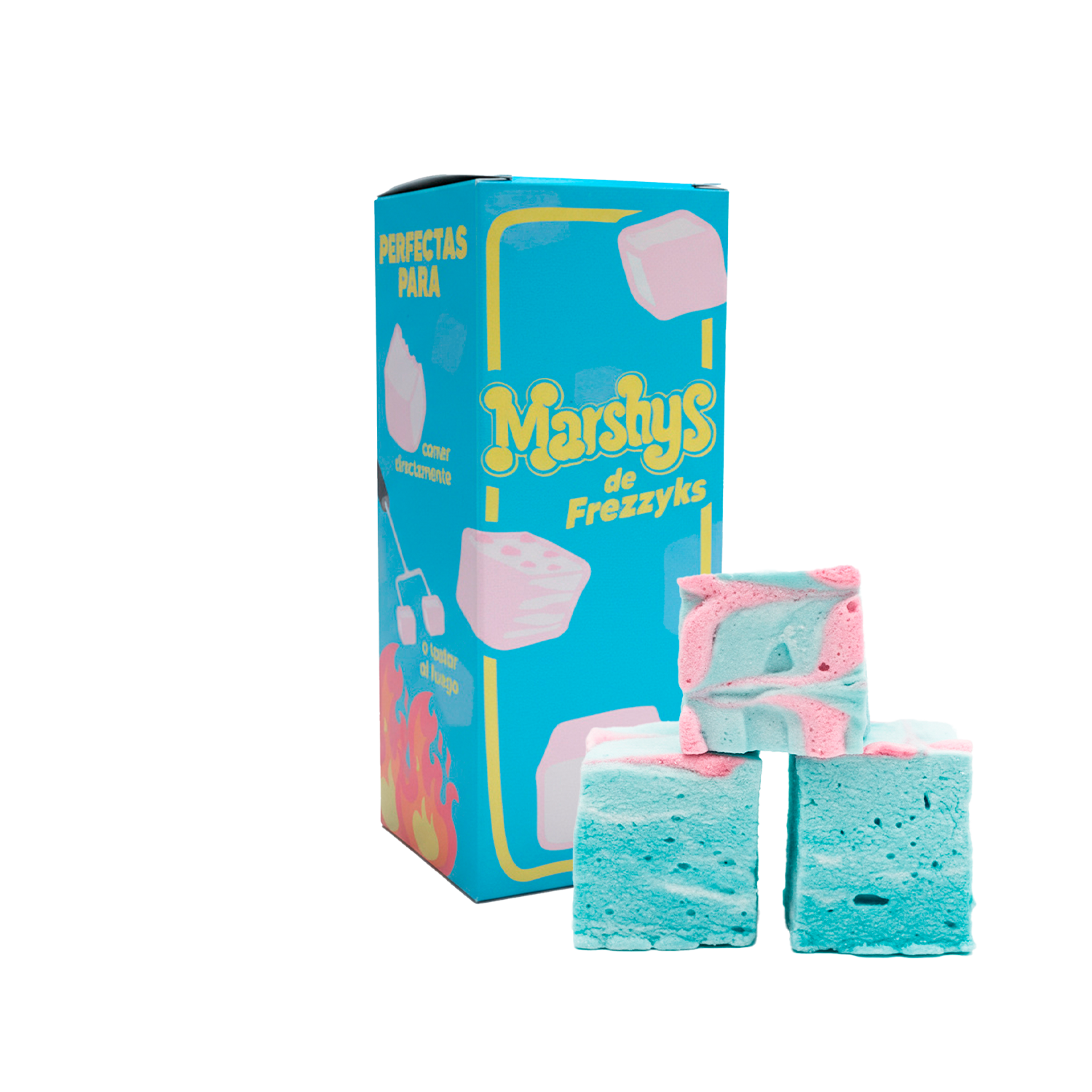 Caja de Marshys de frutos de Frezzyks
