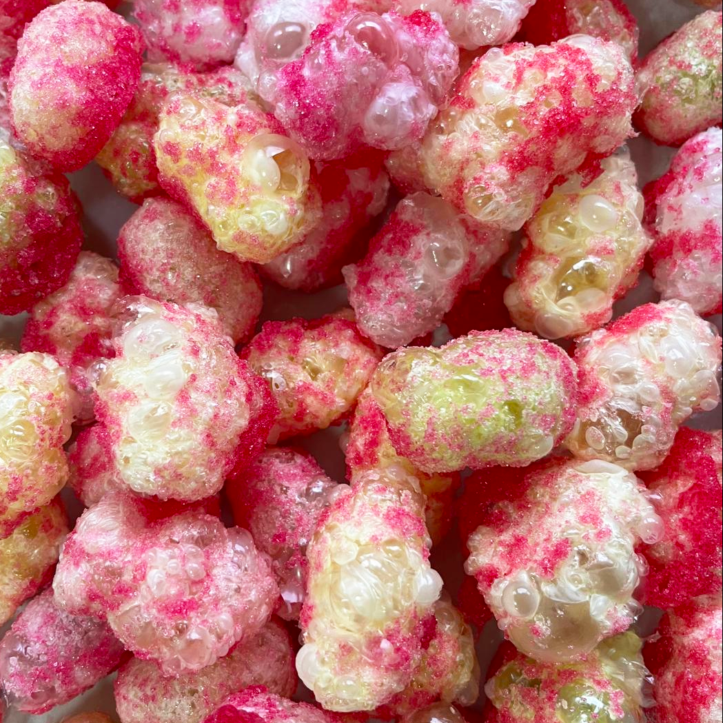 Osos de fresa Xtreme de Frezzyks en primer plano