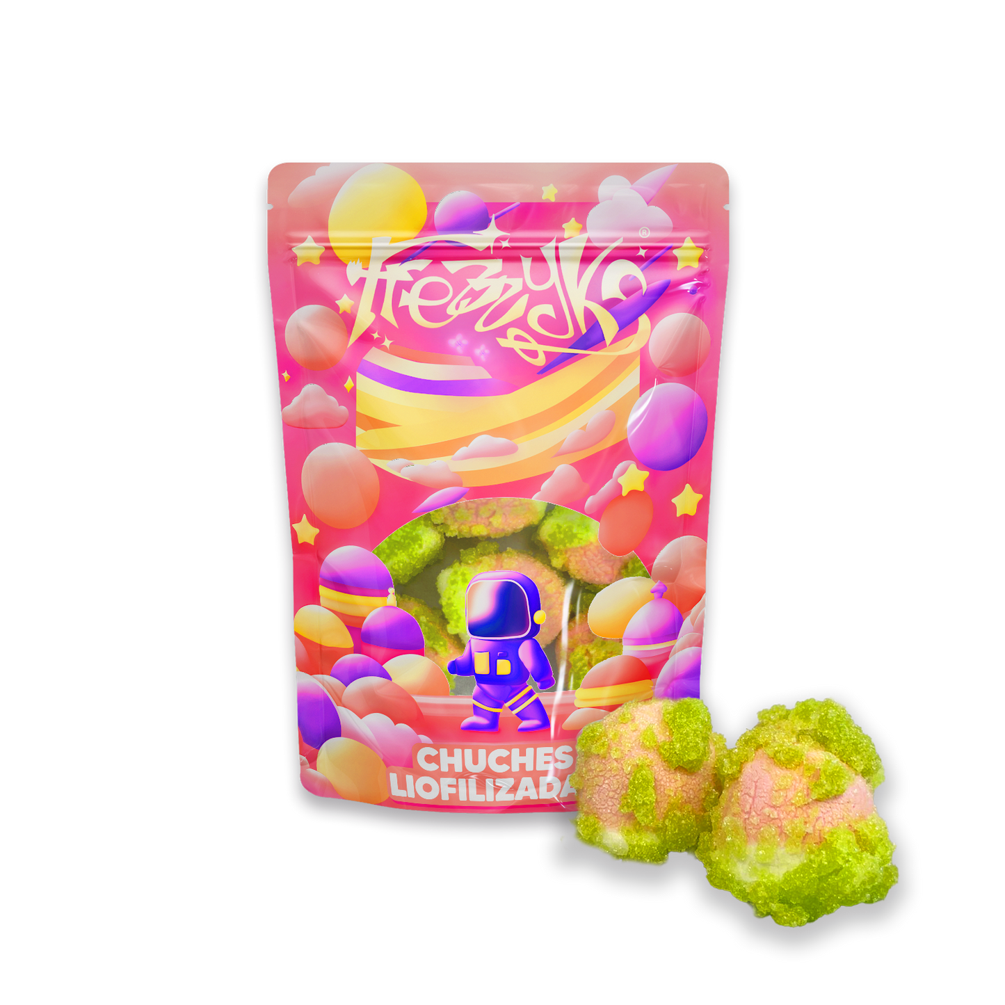 Besitos manzana Liofilizados