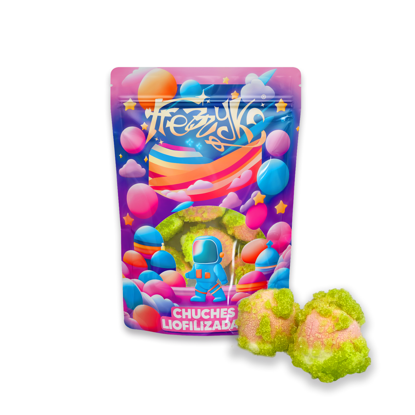 Besitos manzana Liofilizados