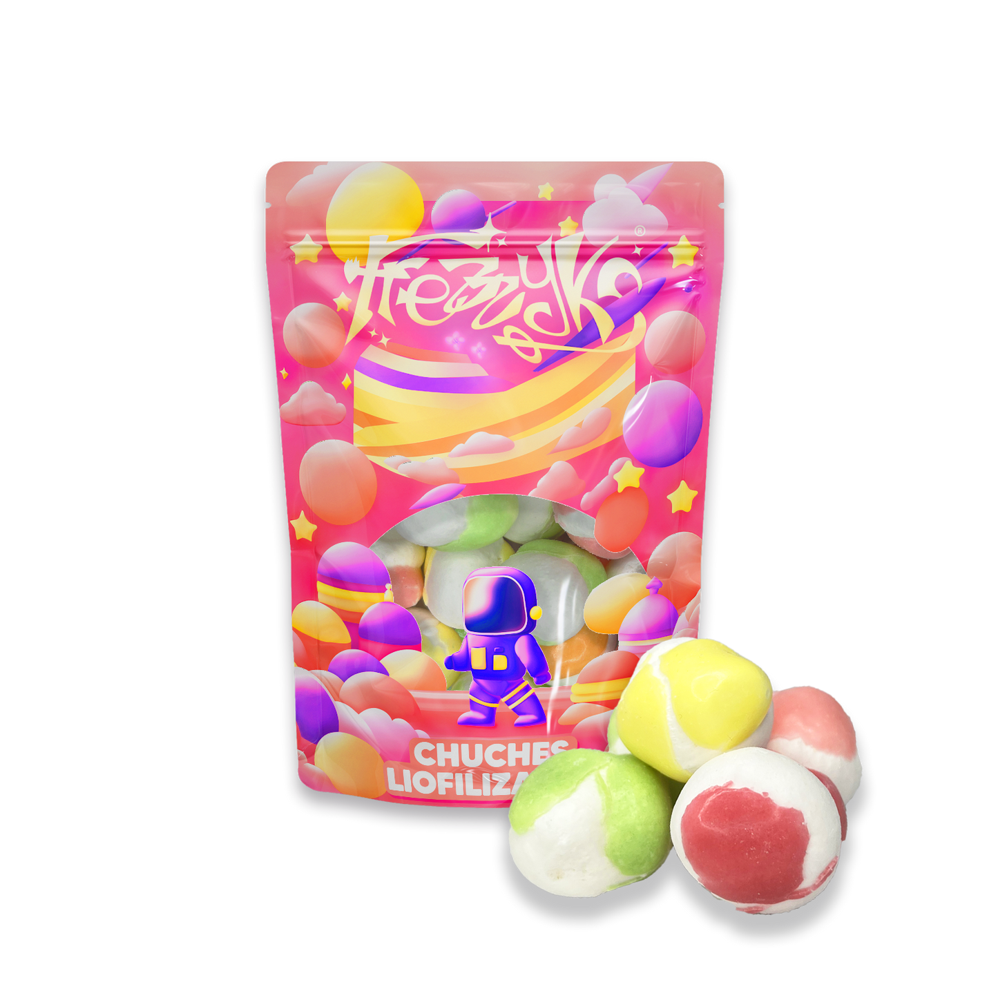 Bolardos de frutas Liofilizados